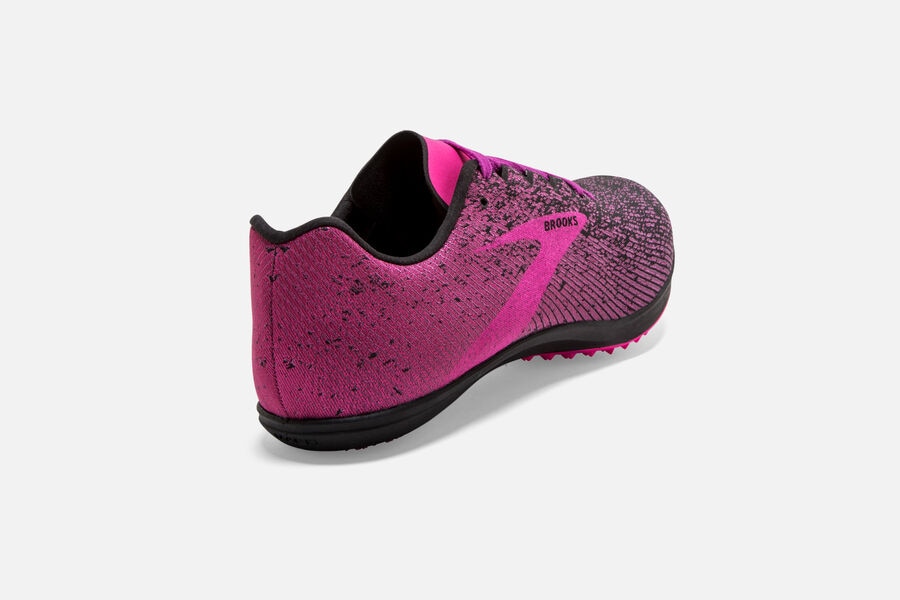 Brooks Mach 19 Spikeless Spikes Löparskor Dam - Rosa/Svarta - 0536-TQROA